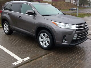 2019 Toyota Highlander III (XU50) Рестайлинг, серый, 2989606 рублей, вид 3