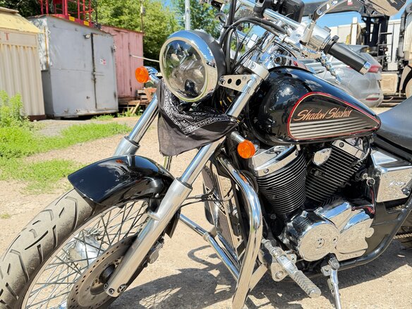 2001 Honda Shadow 750, чёрный, 530000 рублей - вид 7