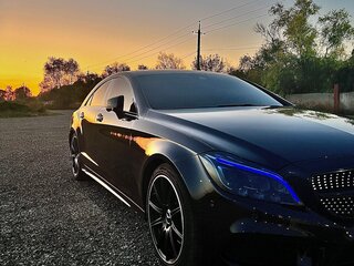 2016 Mercedes-Benz CLS 350 BlueTEC II (C218) Рестайлинг, чёрный, 4100000 рублей, вид 2