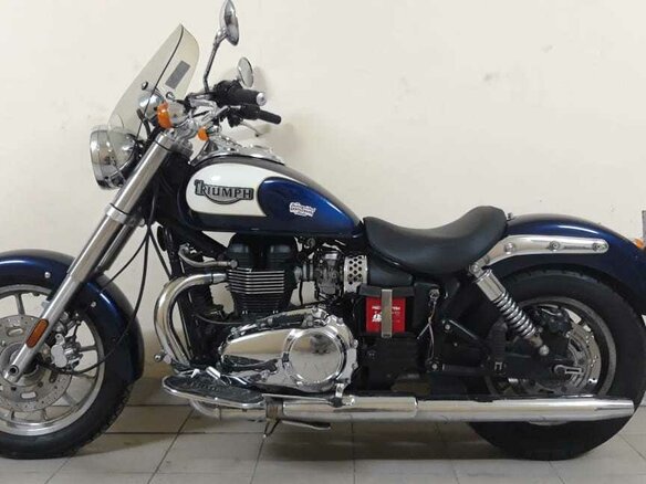 2007 Triumph America, синий - вид 1