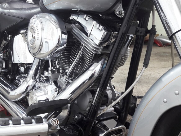 2005 Harley-Davidson Fat Boy, серый - вид 14