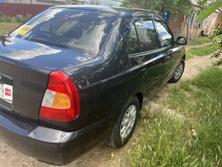 2008 Hyundai Accent ТагАЗ II, чёрный, 500000 рублей, вид 4