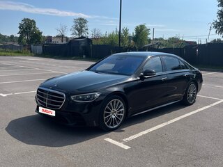 2021 Mercedes-Benz S-Класс 450 Long 4MATIC VII (W223), чёрный, 9300000 рублей, вид 1