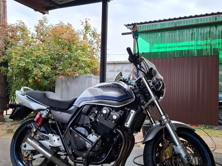 1999 Honda CB 400 Super Four, серебристый, 310000 рублей, вид 2