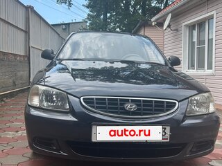2005 Hyundai Accent ТагАЗ II, чёрный, 530000 рублей, вид 1
