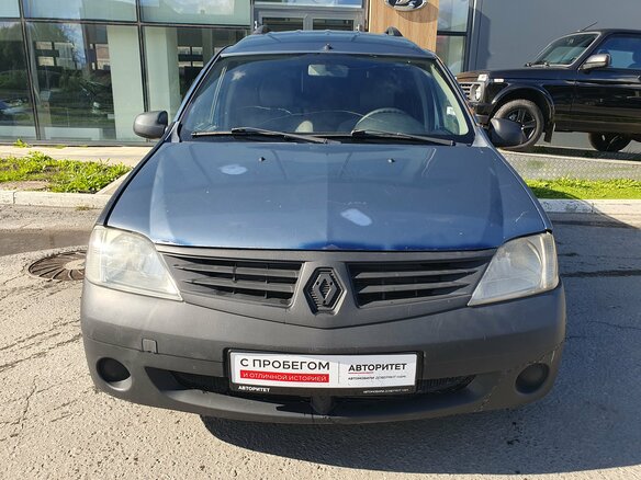 2007 Dacia Logan I, синий - вид 1