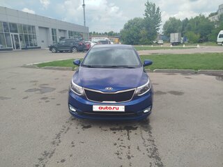 2016 Kia Rio III Рестайлинг, синий, 1090000 рублей, вид 2