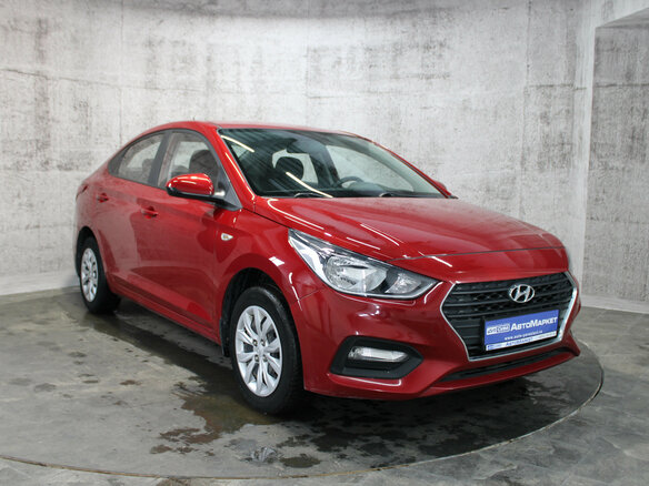 2017 Hyundai Solaris II, красный - вид 2
