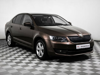 2014 Skoda Octavia III (A7), коричневый, 1348000 рублей, вид 3
