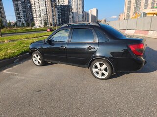 2013 Lada (ВАЗ) Granta I, чёрный, 325000 рублей, вид 4