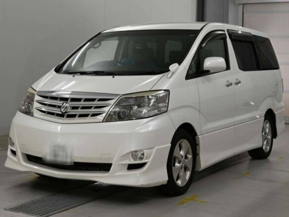 2008 Toyota Alphard I Рестайлинг, белый, 1900000 рублей