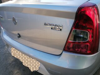 2013 Renault Logan I Рестайлинг, серый, 210000 рублей, вид 4