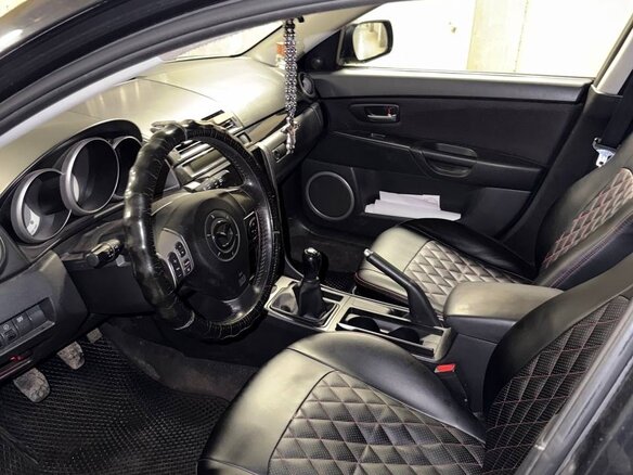 2007 Mazda 3 I (BK) Рестайлинг, чёрный, 540000 рублей - вид 9