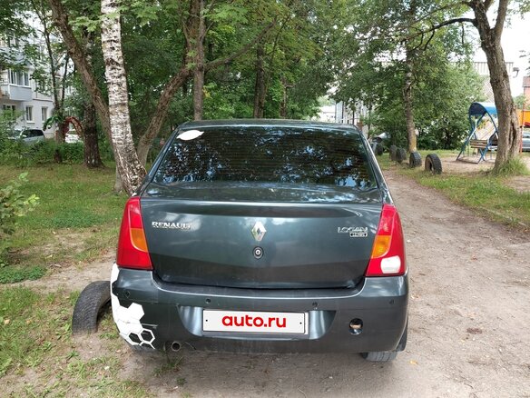 2006 Renault Logan I, серый, 200000 рублей - вид 2
