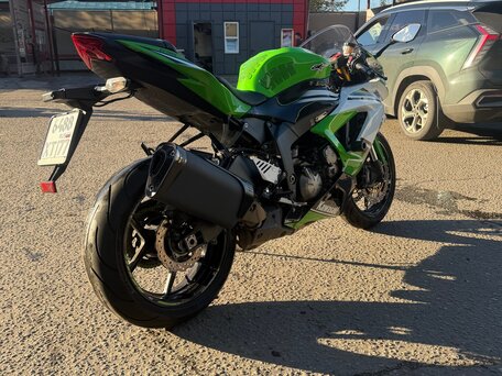 2014 Kawasaki ZX-6 Ninja, зелёный, 700000 рублей, вид 3
