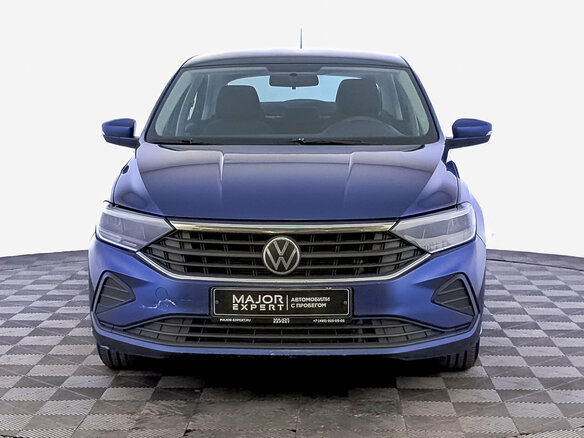 2021 Volkswagen Polo VI, синий - вид 1