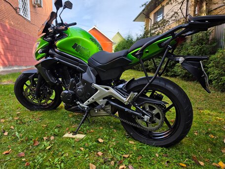 2013 Kawasaki ER-6N, зелёный, 499000 рублей, вид 3