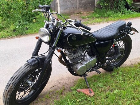 2001 Yamaha SR400, чёрный, 300000 рублей, вид 2