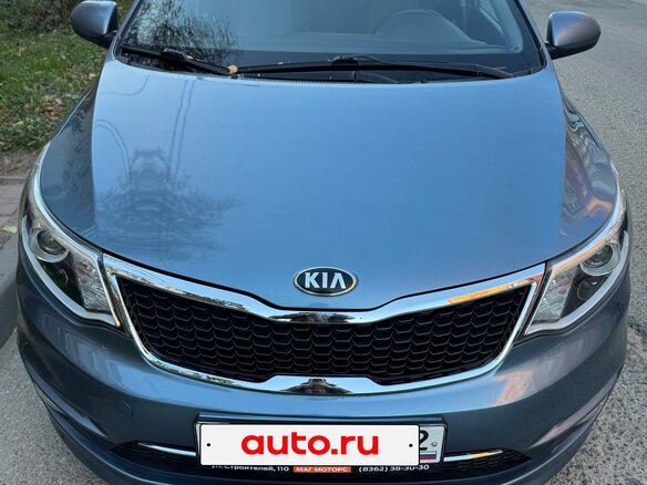 2016 Kia Rio III Рестайлинг, голубой, 925000 рублей