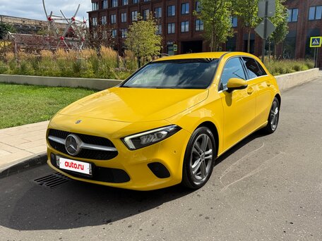 2019 Mercedes-Benz A-Класс 200 IV (W177), жёлтый, 2030000 рублей, вид 1