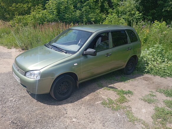 2009 Lada (ВАЗ) Kalina I, зелёный - вид 1
