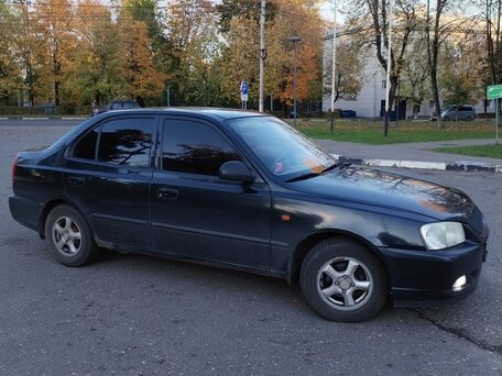2008 Hyundai Accent ТагАЗ II, чёрный, 280000 рублей, вид 3