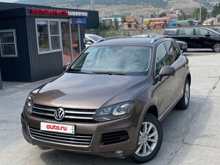 2012 Volkswagen Touareg II, коричневый, 1200000 рублей, вид 3