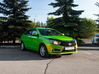 2016 Lada (ВАЗ) Vesta I, зелёный, 734000 рублей, вид 1