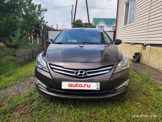 2014 Hyundai Solaris I Рестайлинг, коричневый, 1200000 рублей, вид 2