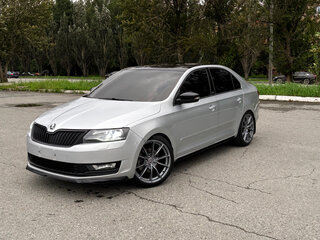 2017 Skoda Rapid I Рестайлинг, серый, 1350000 рублей, вид 3