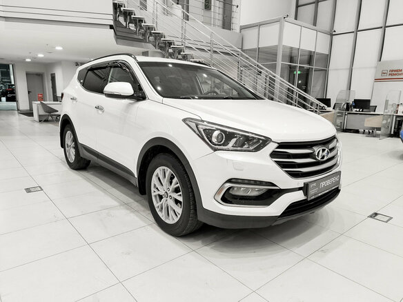 2015 Hyundai Santa Fe III Рестайлинг, белый, 1850000 рублей - вид 2