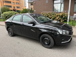 2016 Lada (ВАЗ) Vesta I, чёрный, 655000 рублей, вид 4