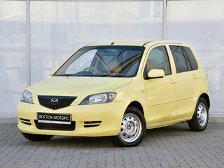 2002 Mazda Demio II (DY), жёлтый, 115000 рублей, вид 2