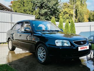 2010 Hyundai Accent ТагАЗ II, чёрный, 420000 рублей, вид 2