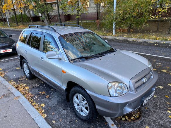 2005 Hyundai Santa Fe I, серебристый - вид 2