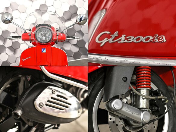 2015 Vespa GTS 300, красный, 539000 рублей - вид 9