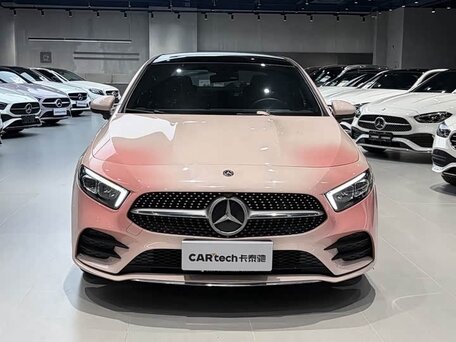 2022 Mercedes-Benz A-Класс 180 Long IV (W177) Рестайлинг, розовый, 1433000 рублей, вид 2