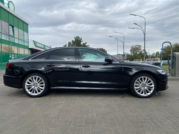 2015 Audi A6 IV (C7) Рестайлинг, чёрный, 1850000 рублей - вид 1