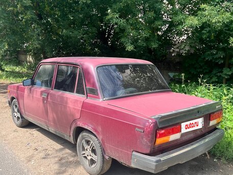2002 Lada (ВАЗ) 2107, пурпурный, 60000 рублей, вид 2