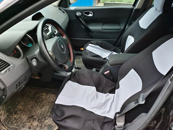 2007 Renault Megane II Рестайлинг, чёрный, 380000 рублей - вид 4