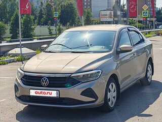 2021 Volkswagen Polo VI, коричневый, 1130000 рублей, вид 4