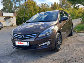 2014 Hyundai Solaris I, коричневый, 950000 рублей, вид 1