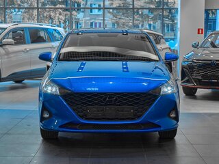 2021 Hyundai Solaris II Рестайлинг, синий, 1499000 рублей, вид 2