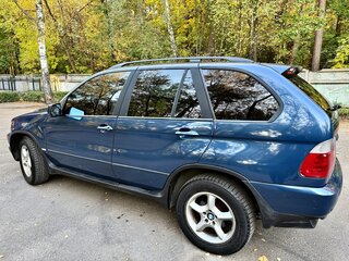 2001 BMW X5 3.0i I (E53), синий, 680000 рублей, вид 3
