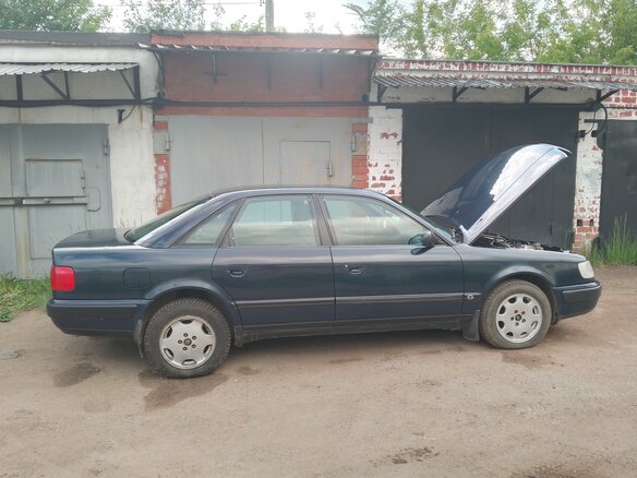 1992 Audi 100 IV (C4), синий, 375000 рублей - вид 2