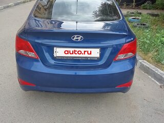 2016 Hyundai Solaris I Рестайлинг, синий, 890000 рублей, вид 5