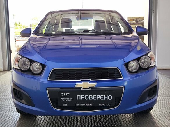 2012 Chevrolet Aveo II, синий, 649000 рублей - вид 1