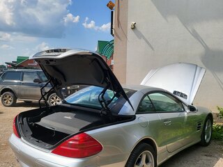 2003 Mercedes-Benz SL-Класс 500 5-speed V (R230), серебристый, 2650000 рублей, вид 2