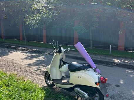 1997 Honda Crea Scoopy, бежевый, 77000 рублей, вид 2