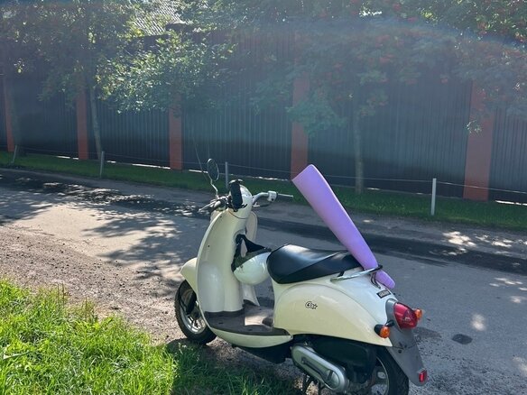 1997 Honda Crea Scoopy, бежевый, 77000 рублей - вид 1